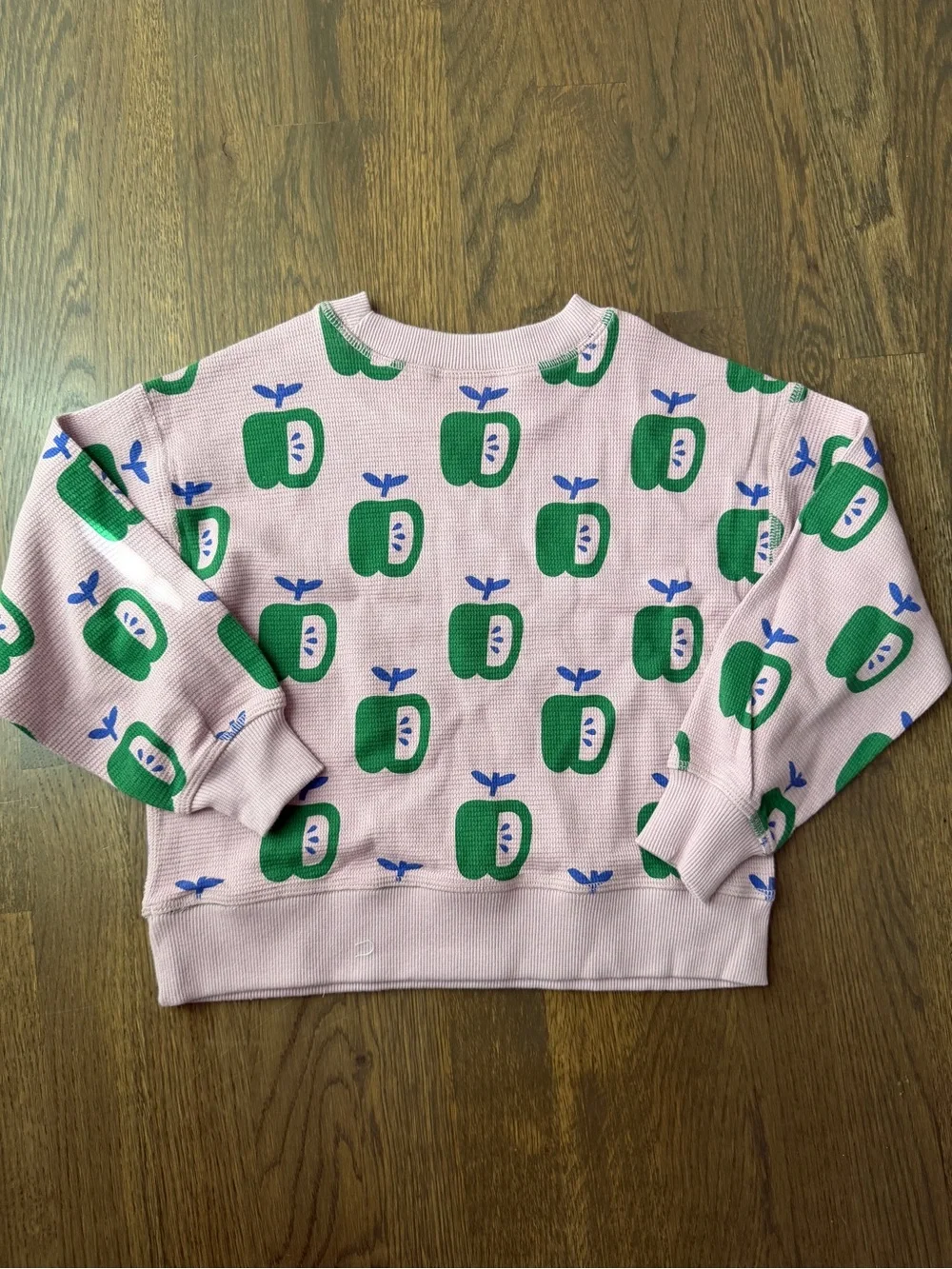 Hanna Anderson Kids Pink Apple Print Sweatshirt Top